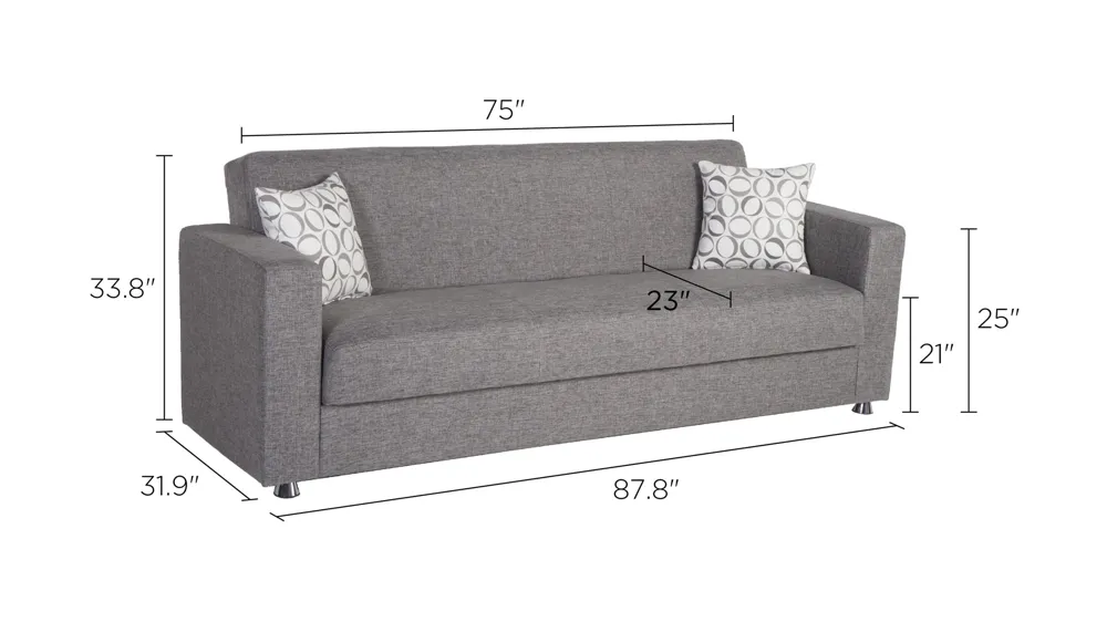 Gonzalo Sleeper Sofa Dimensions