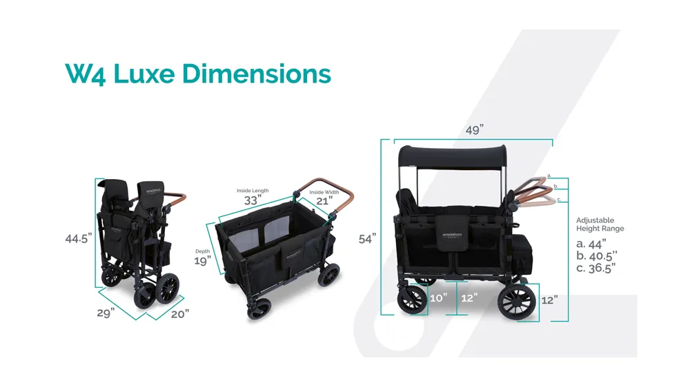 Lux Premium Quad Wagon Dimensions