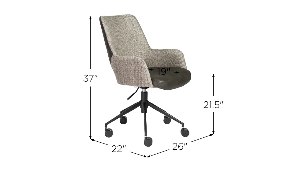 Desi Tilt Office Chair Dimensions