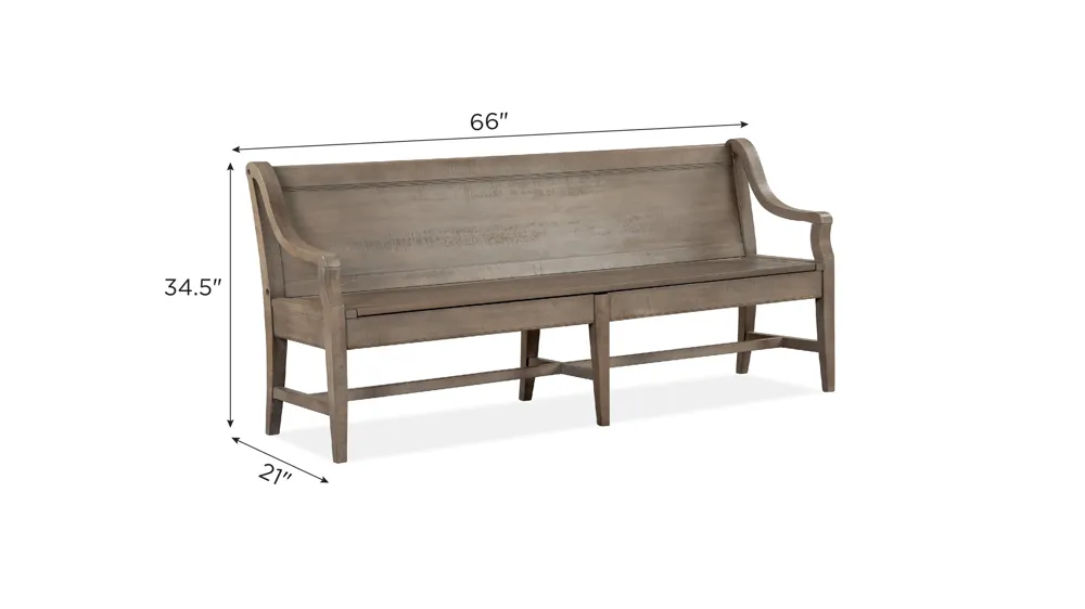 Ivy Ridge Bench Dimensions
