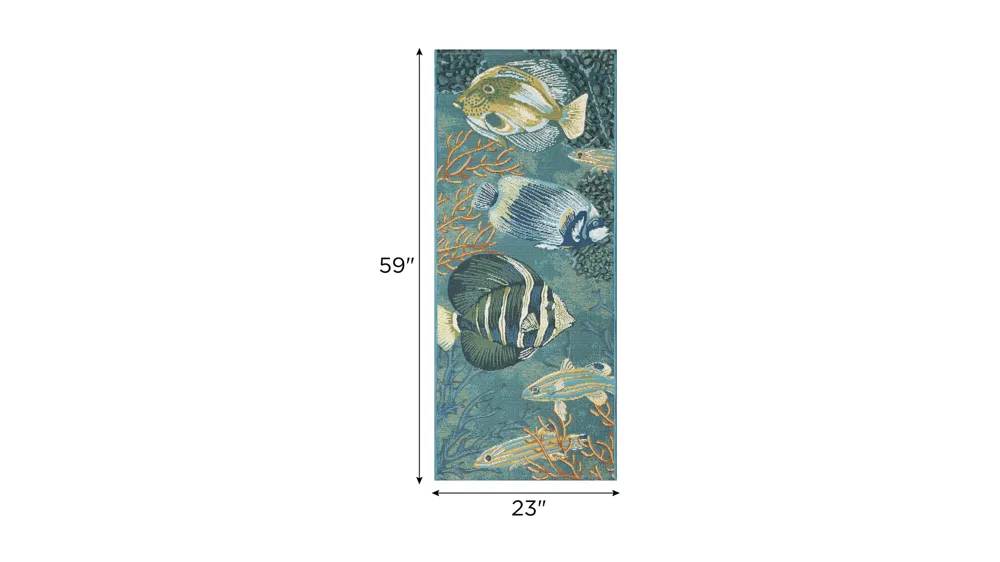 Esencia Fish Indoor/Outdoor Mat Dimensions