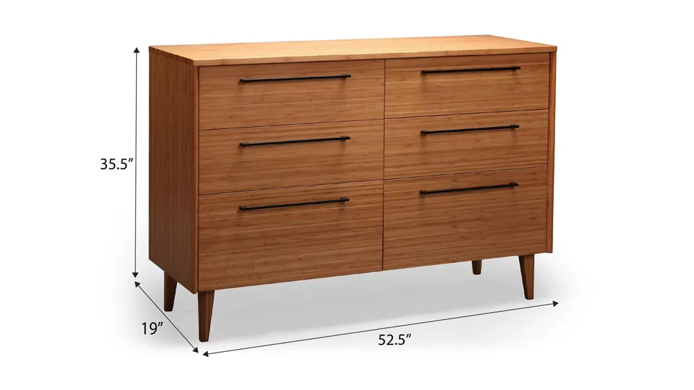 Sienna Bedroom Dresser Dimensions