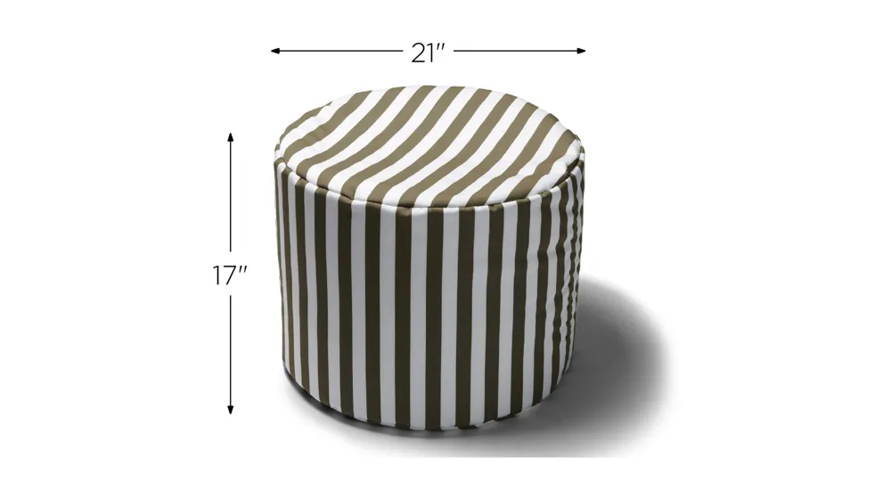 Jana Outdoor Ottoman Dimensions