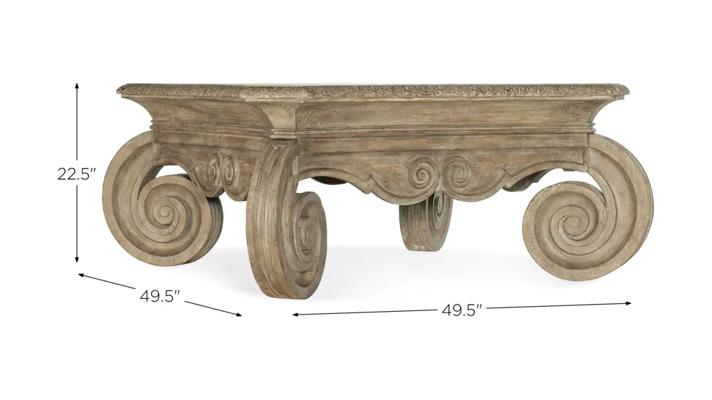 Castella Square Cocktail Table Dimensions