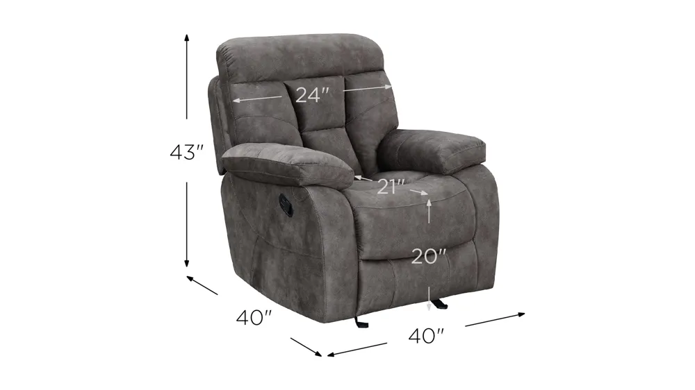 Bogata Glider Chair Dimensions