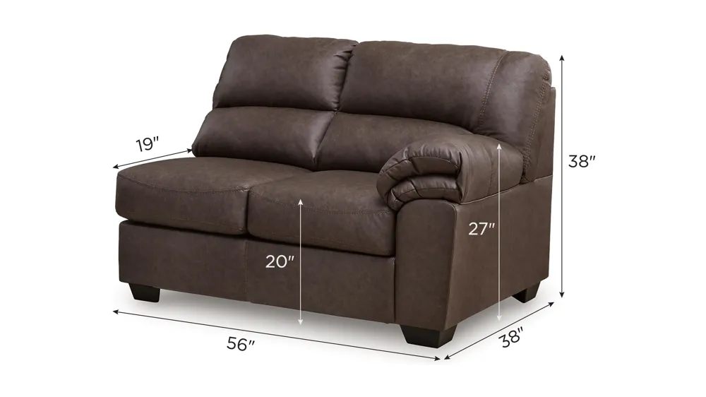 Livingstone Right Arm Facing Loveseat Dimensions