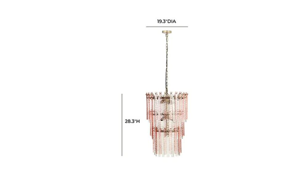 Hampshire 3-Tier Chandelier Dimensions