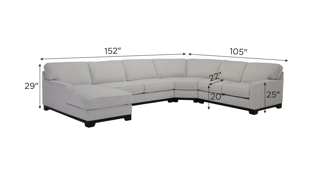 Artemis I 4-pc. Sectional Dimensions