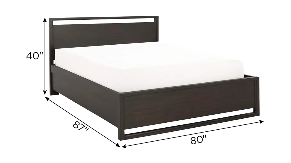 Aversa 1-Sided Storage Bed Dimensions