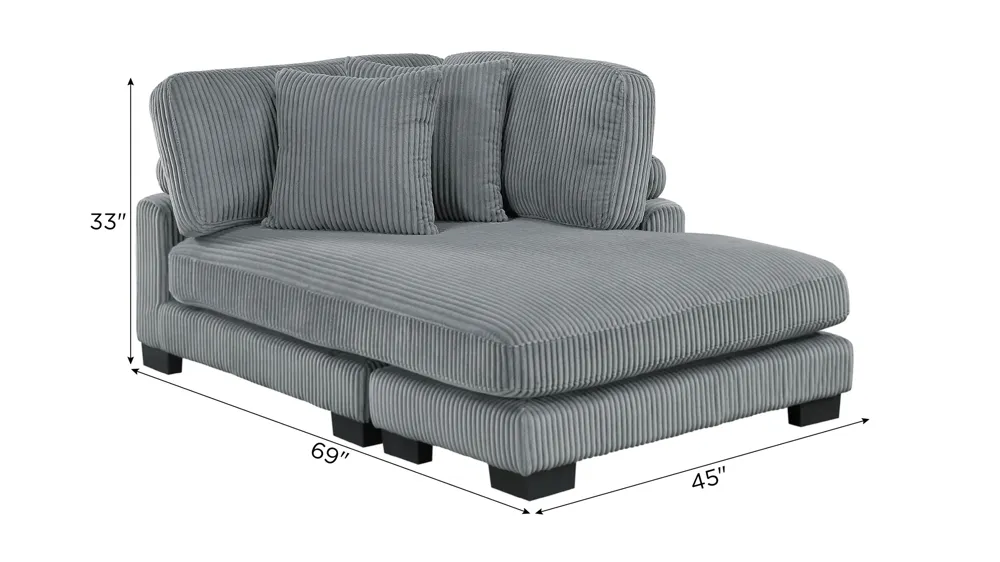 Maverick Reversible Chaise Dimensions