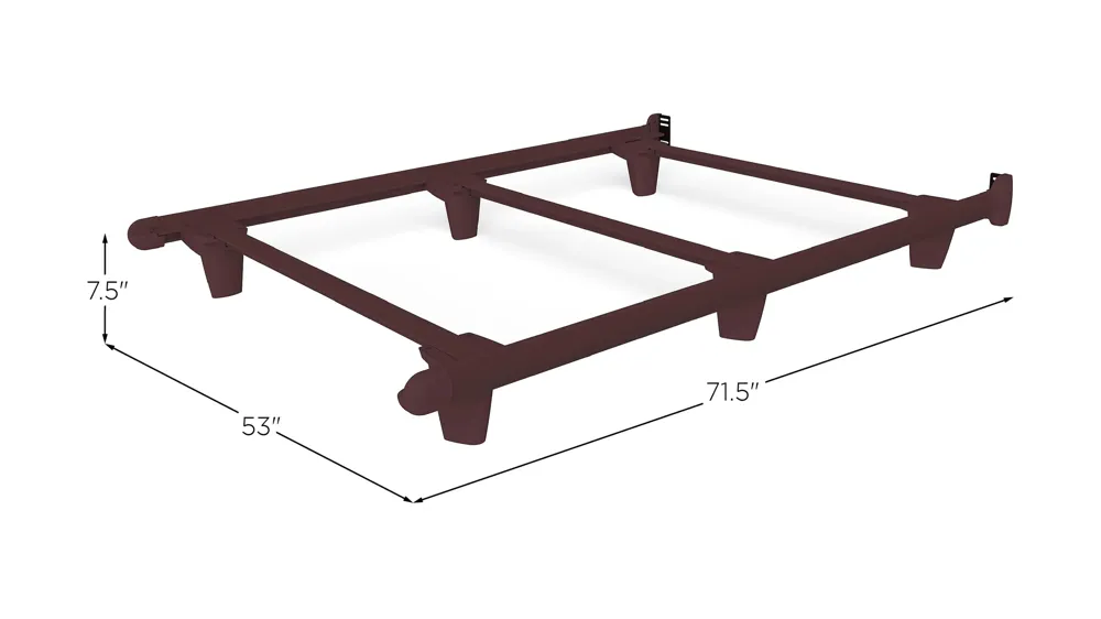 Embrace Bed Frame w/ Glides Dimensions