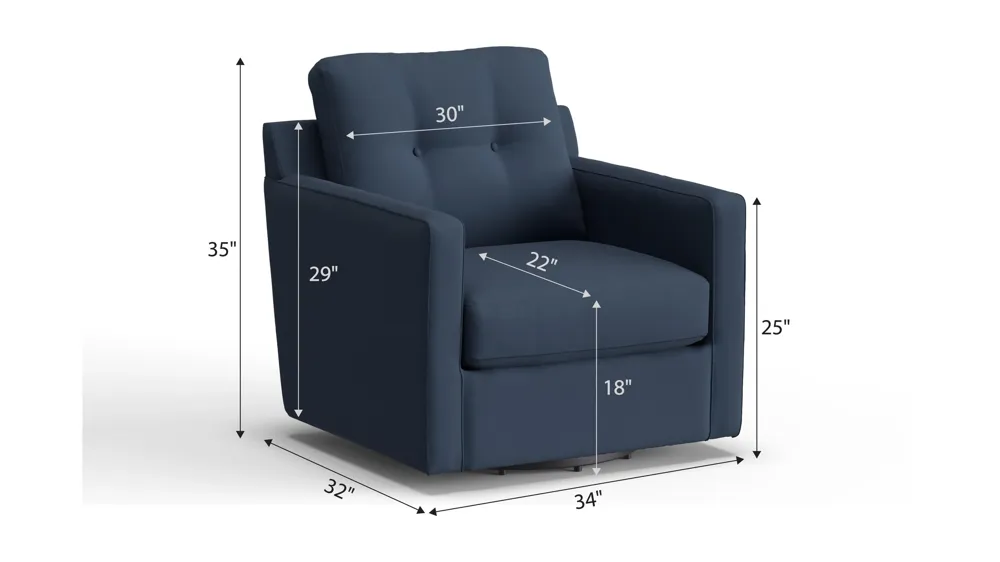 ModularOne Swivel Chair Dimensions