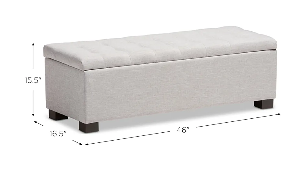 Roanoke Ottoman Bench Dimensions