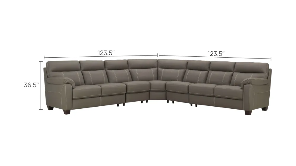 Sedona 5-pc. Sectional Sofa Dimensions