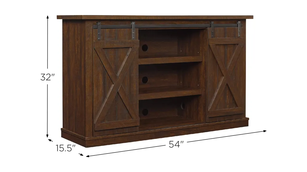 Cottonwood TV Console Dimensions