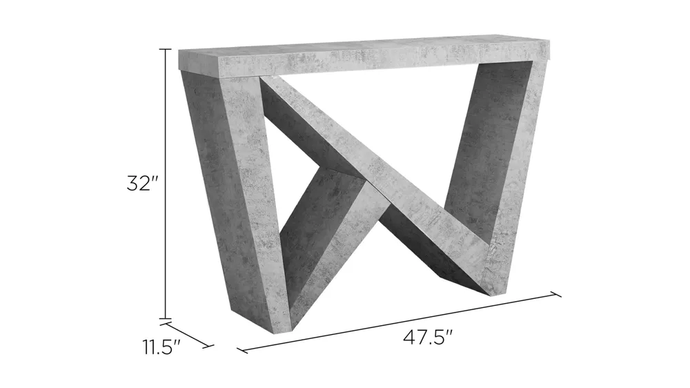 Bricker Rectangular Console Table Dimensions
