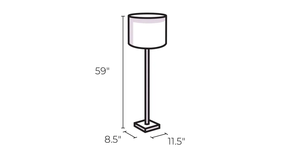 Lancaster Brass Floor Lamp Dimensions