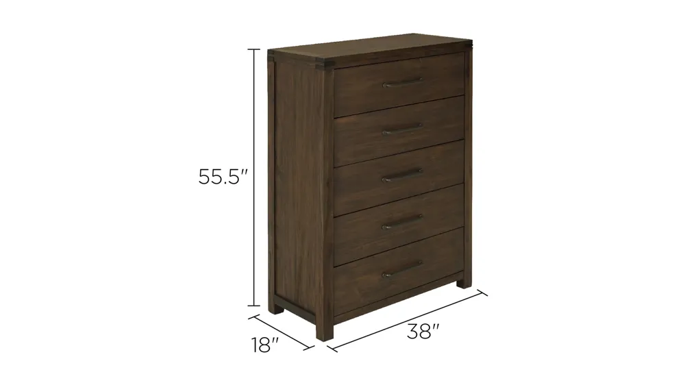 Gannon Bedroom Chest Dimensions