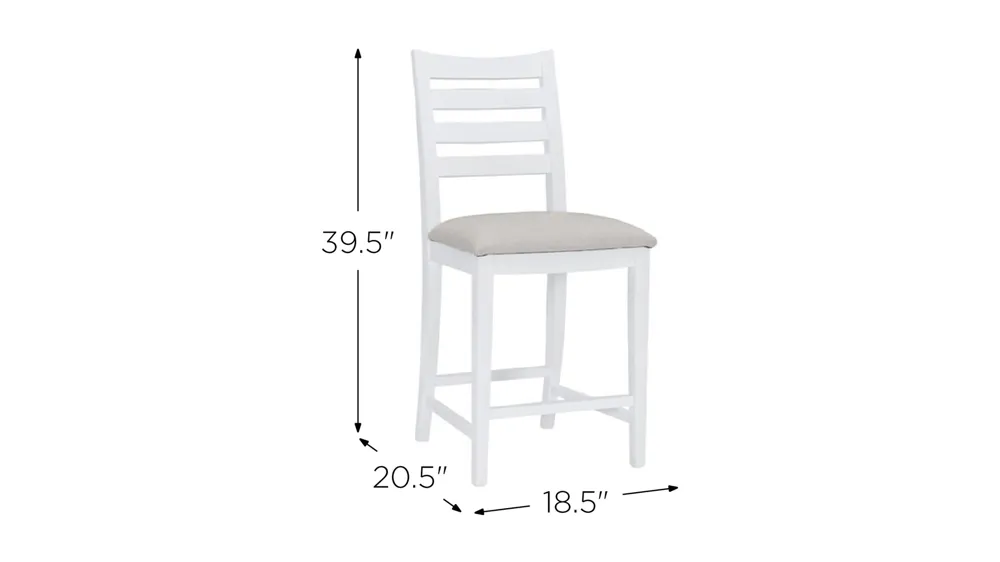 Flynn Counter-Height Stool - Set of 2 Dimensions