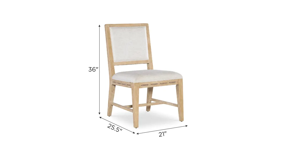 Retreat Cane Back Side Chair Dimensions