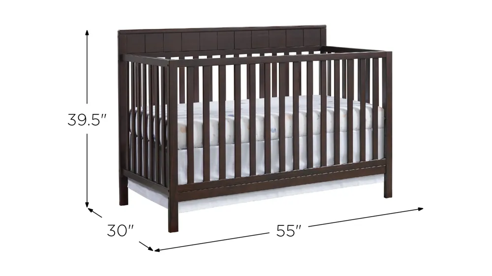 Oxford Baby Logan 4-in-1 Convertible Crib Dimensions