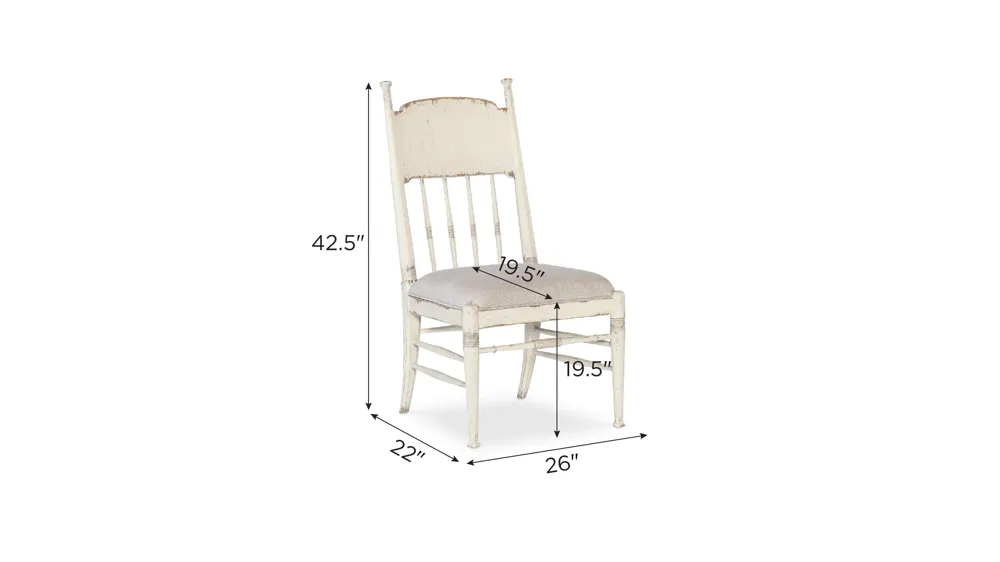 Americana Dining Side Chair Dimensions
