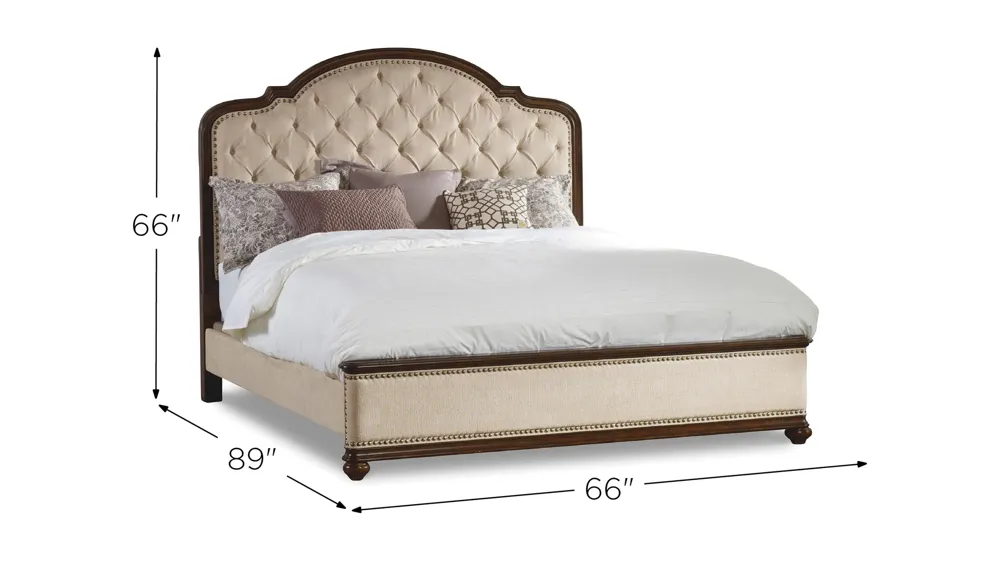Leesburg Upholstered Bed Dimensions