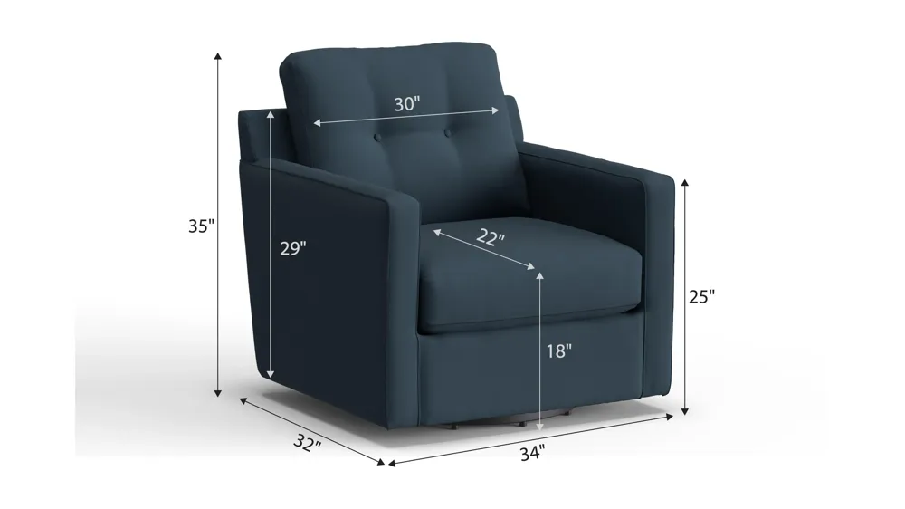 ModularOne Swivel Chair Dimensions