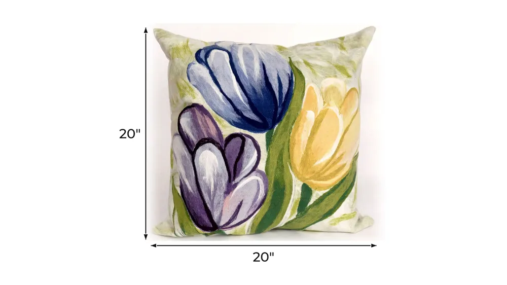Liora Manne Visions III Tulips Pillow Dimensions