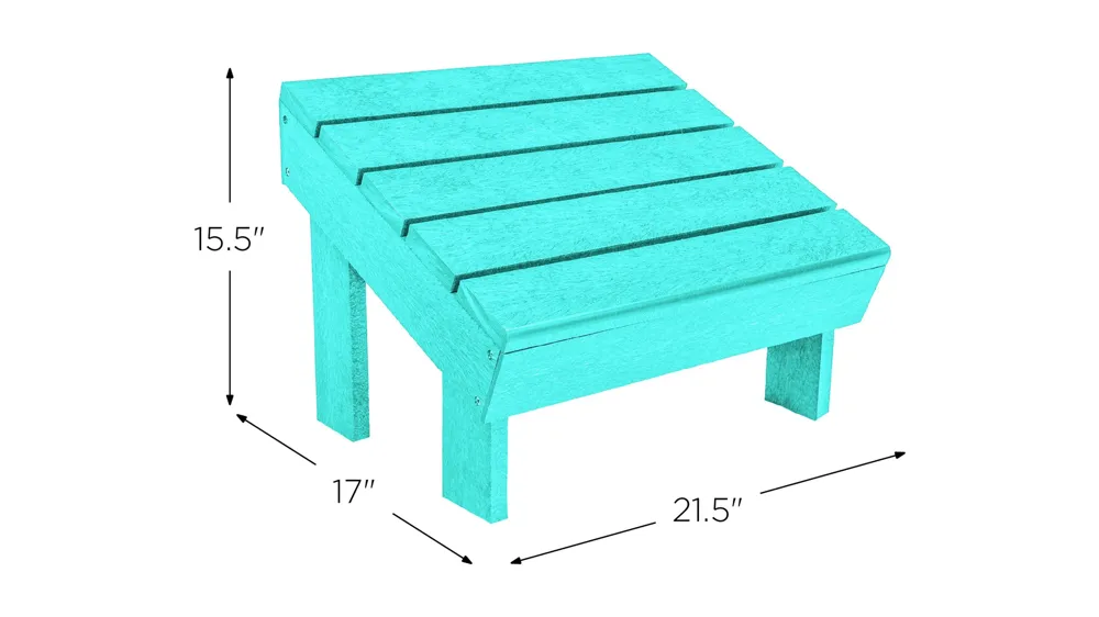 Generation Recycled Outdoor Modern Adirondack Footstool Dimensions