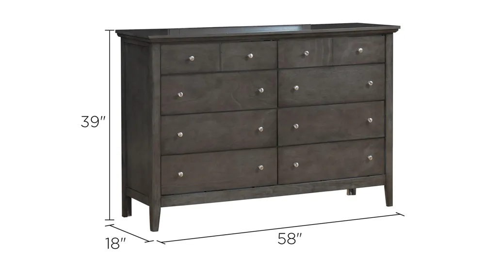 Hammond Bedroom Dresser Dimensions