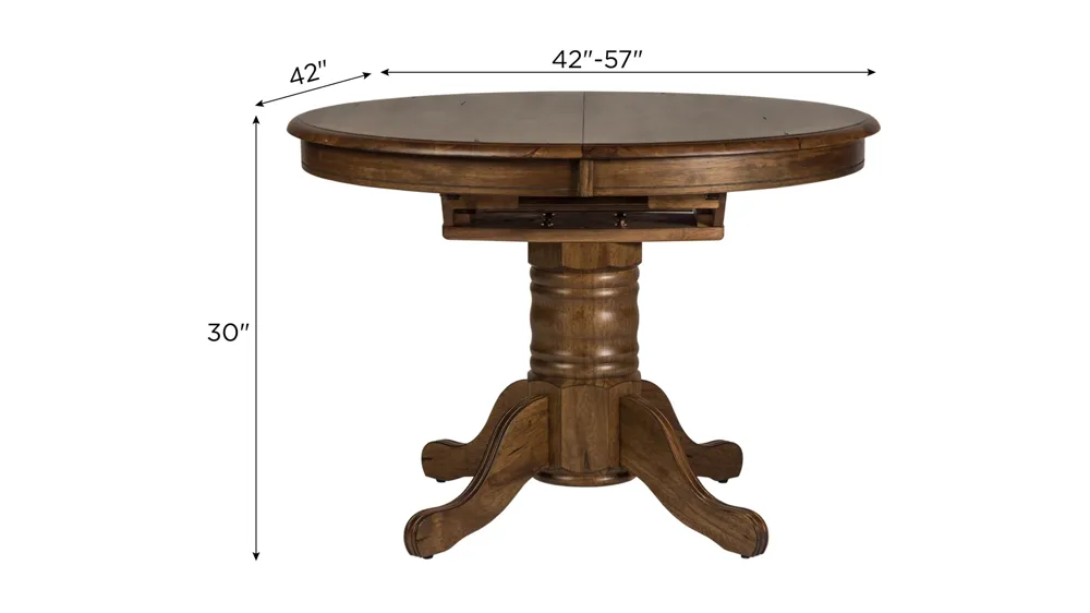 Carolina Crossing Dining Table Dimensions