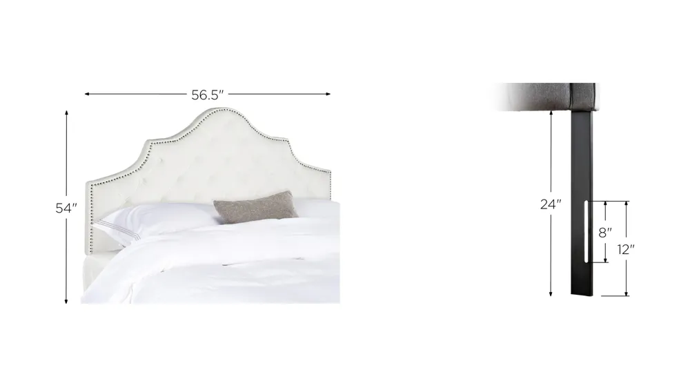 Arebelle Upholstered Headboard Dimensions