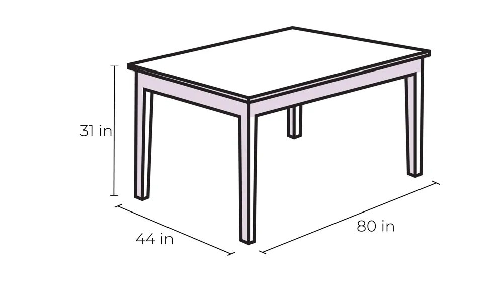 Wellington Dining Table Dimensions