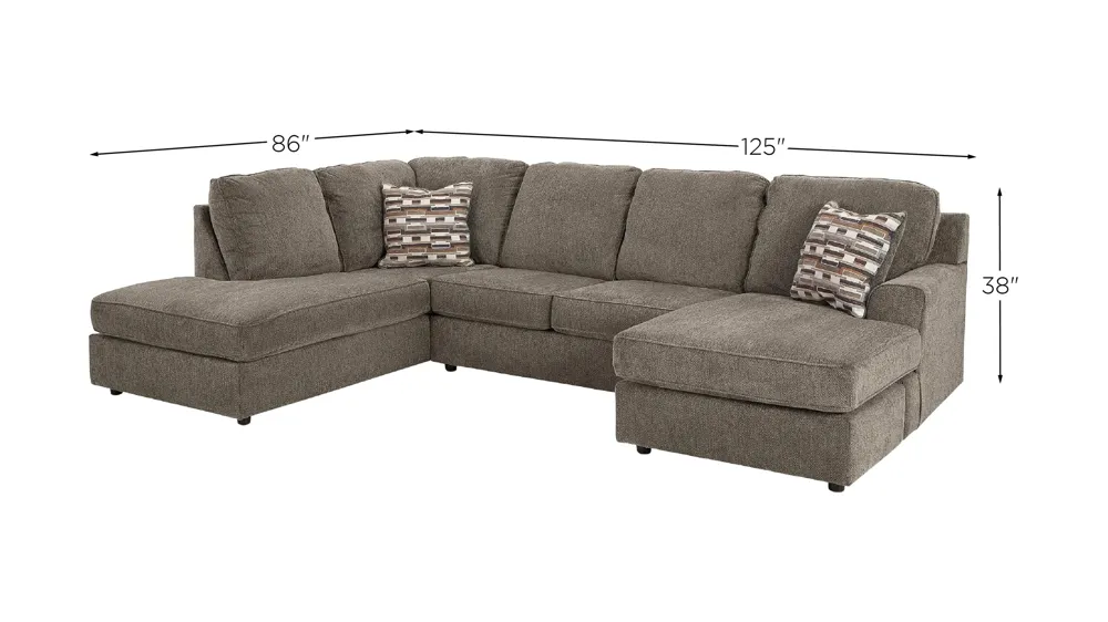 O'Phannon 2-pc. Sectional with Chaise Dimensions