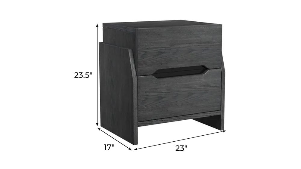 Darby Power Nightstand Dimensions