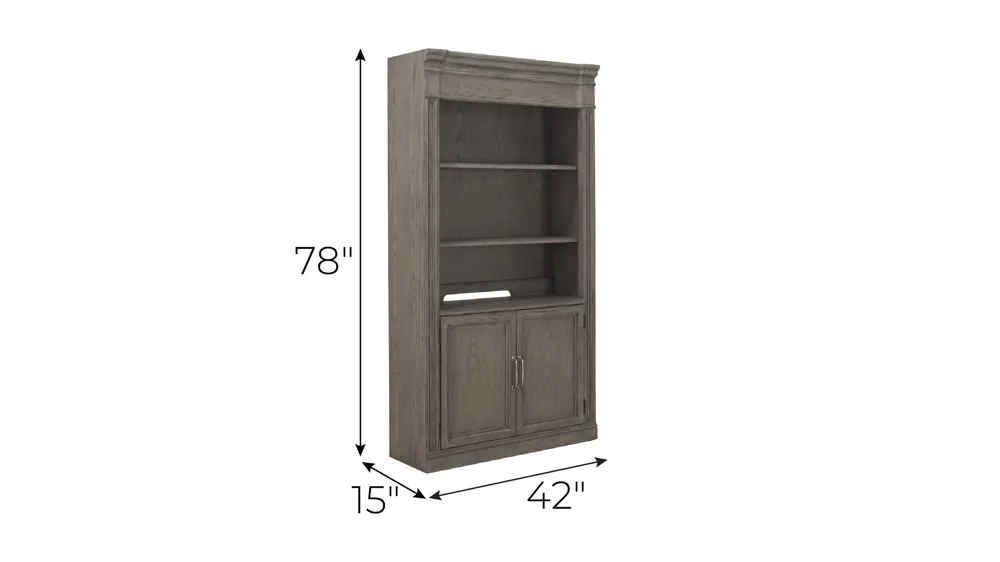 Crystal Falls Bunching Bookcase Dimensions