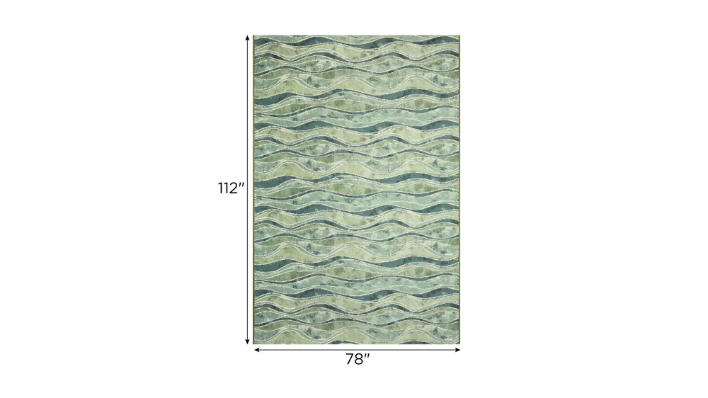 Marina Wave Indoor/Outdoor Area Rug Dimensions