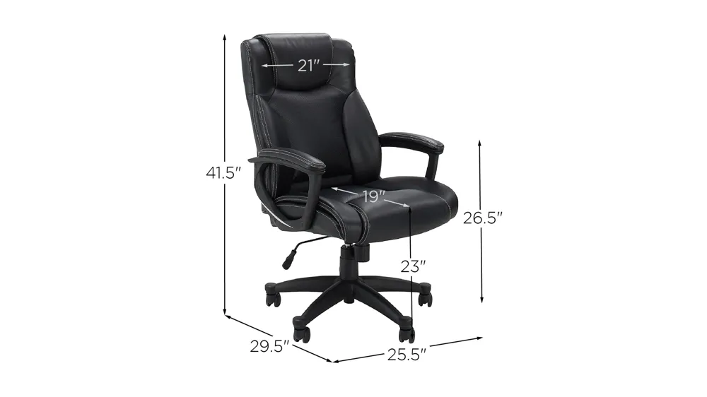 Kano High Back Manager's Chair Dimensions
