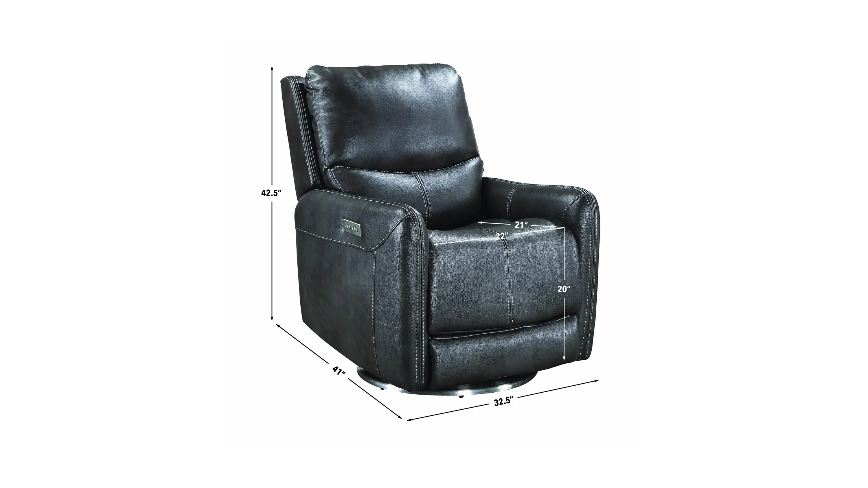 リリパットレーン　THE DRAYMAN Athens Triple Power Swivel Recliner | Raymour & Flanigan