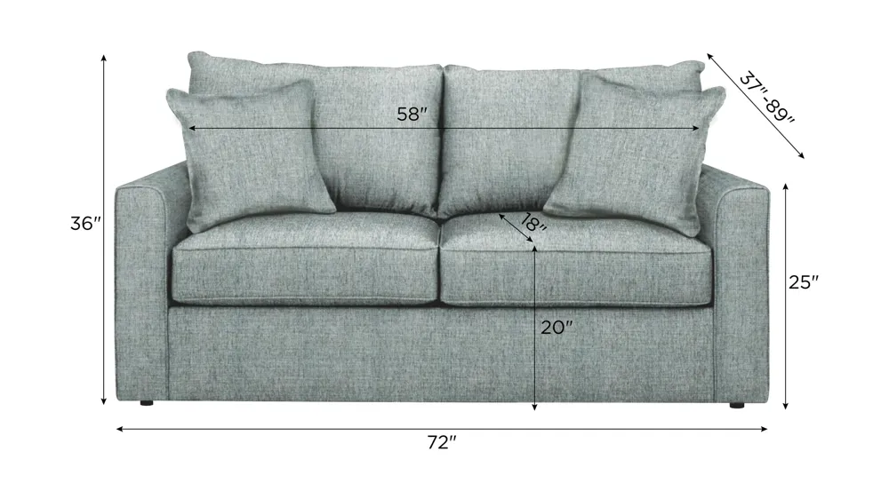 Trayce Chenille Full Sleeper Sofa Dimensions