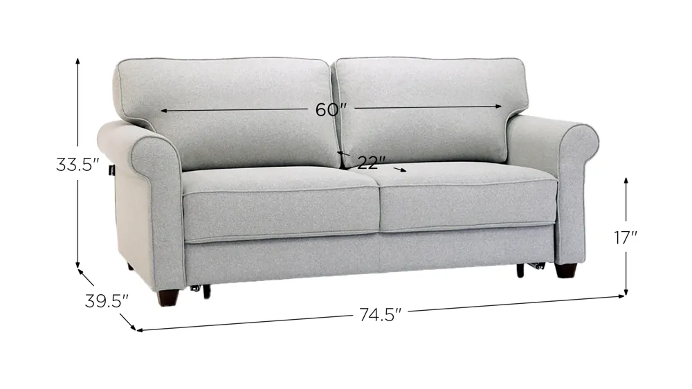 Casey Queen Loveseat Sleeper Dimensions