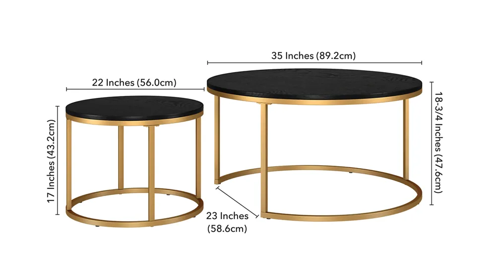 Kay Coffee Tables Dimensions