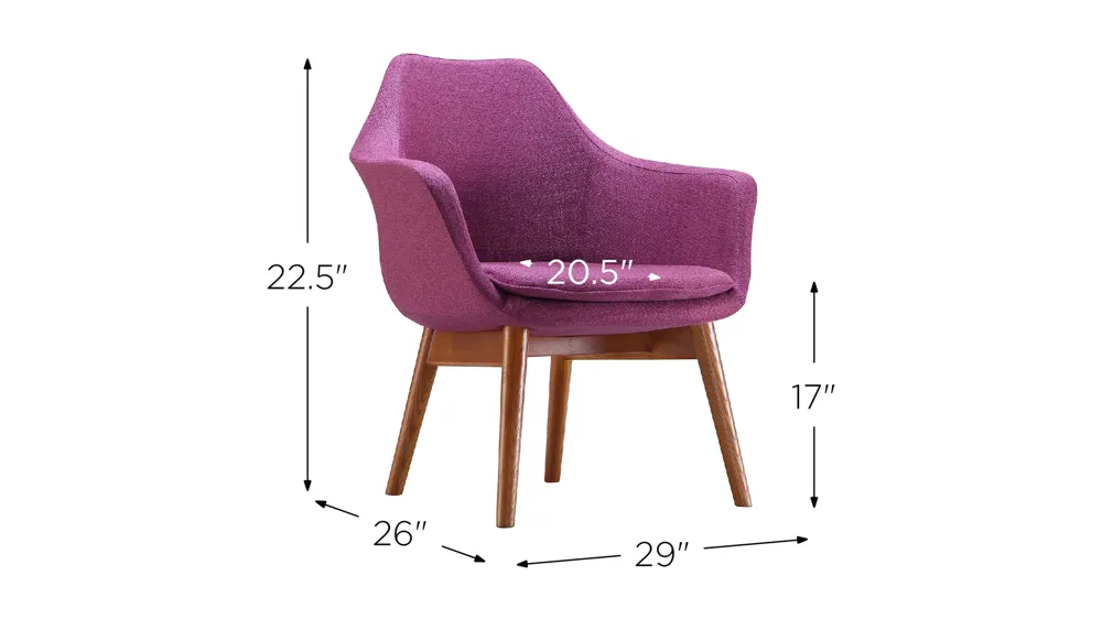Cronkite Accent Chair (Set of 2) Dimensions