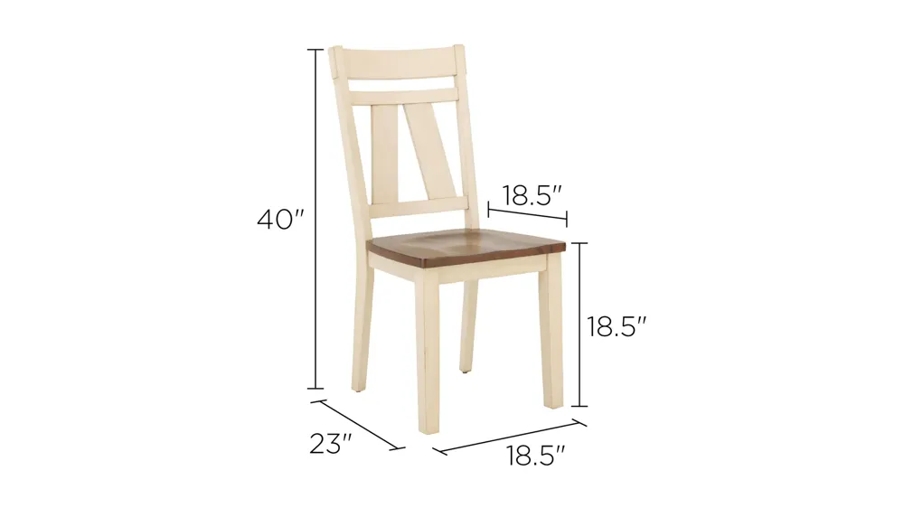 Vista Bay Side Chair Dimensions