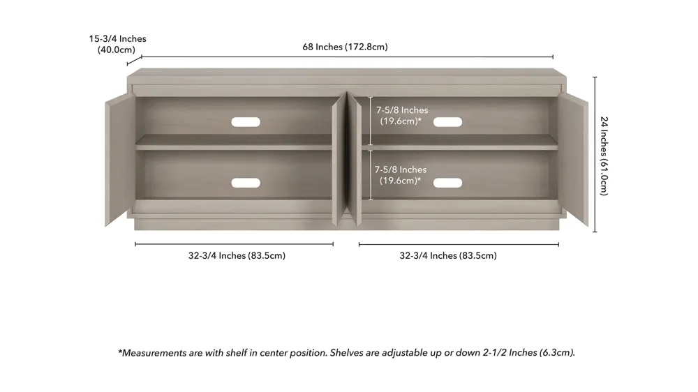 Presque TV Stand Dimensions