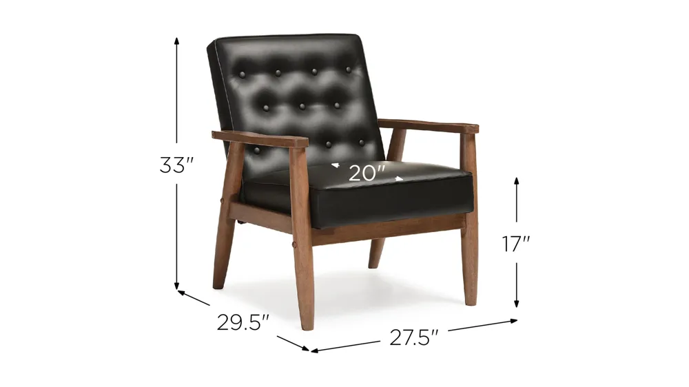 Sorrento Lounge Chair Dimensions