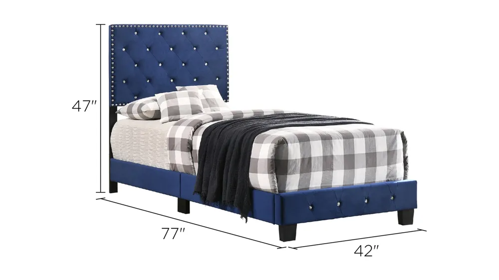 Suffolk Upholstered Panel Bed Dimensions