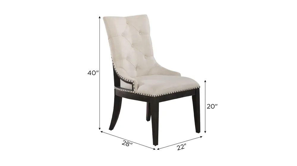 Coventry Upholstered Side Chair - Set of 2 Dimensions