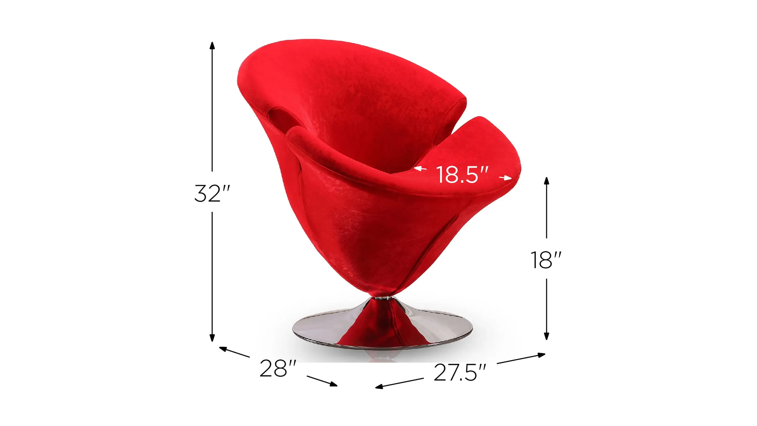 Tulip Swivel Accent Chair | Raymour & Flanigan